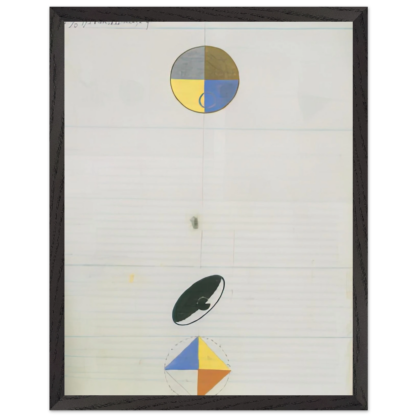 Hilma af Klint - SERIES NO VII NO 3F 1920 Wall art - 45x60 cm / 18x24 inches - Premium Wooden Framed Poster With Fine Art Paper - Wood frame