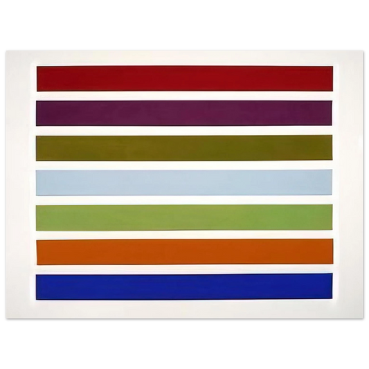 Gene Davis - Wall Stripes No. 3 - 1962  75x100 cm / 30x40inches Fine Art Poster
