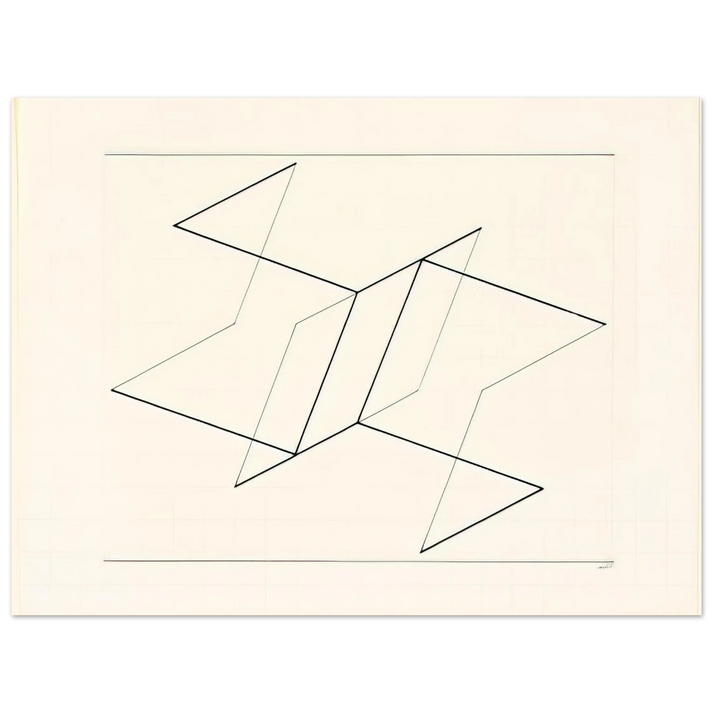Josef Albers - STRUCTURAL CONSTELLATION 1955  75x100 cm / 30x40inches Fine Art Poster