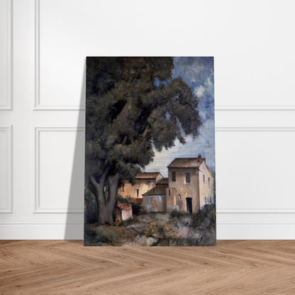 MERIGGIO 1927 - Carlo Carra Brushed Aluminum Print - 70x100 cm / 28x40 inches | Carlo Carra Aluminum Print | Carlo Carra Prints