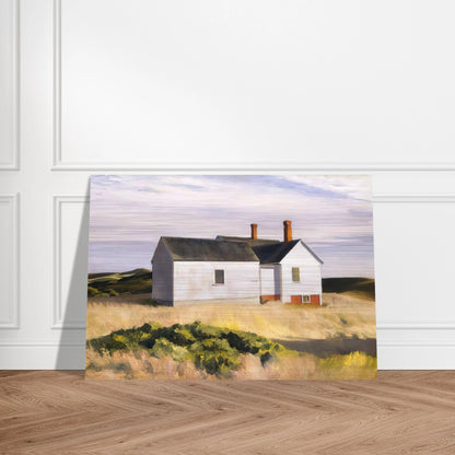 Ryders House - Edward Hopper Brushed Aluminum Print - 70x100 cm / 28x40 inches | Edward Hopper Aluminum Print | Edward Hopper Prints