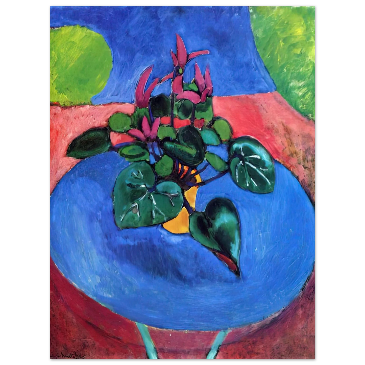Henri Matisse - CYCLAMEN POURPRE 1912  75x100 cm / 30x40inches Fine Art Poster