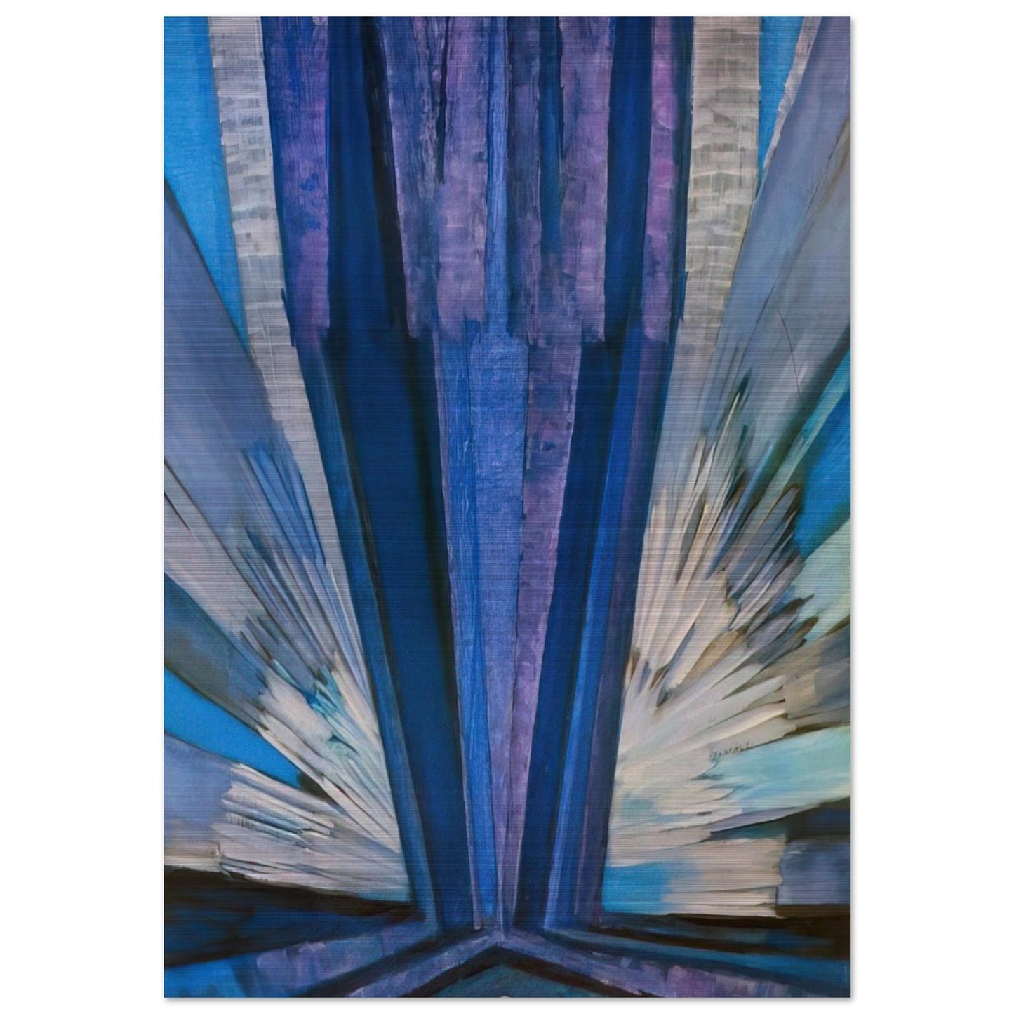 Blue - Frantisek Kupka Brushed Aluminum Print - 70x100 cm / 28x40 inches | Frantisek Kupka Aluminum Print | Frantisek Kupka Prints
