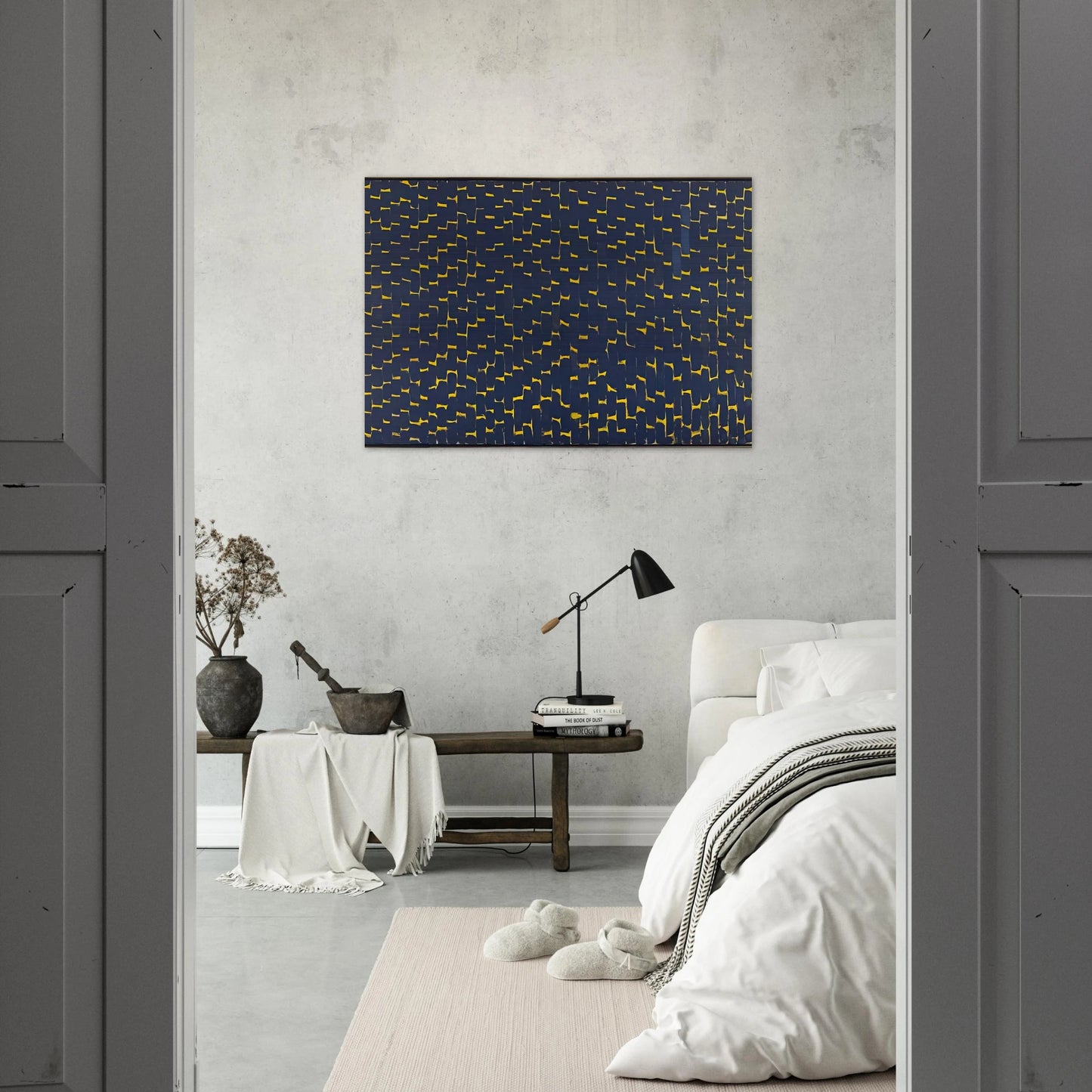 LATE NIGHT REFLECTIONS 1972 - Alma Woodsey Thomas Brushed Aluminum Print - 70x100 cm / 28x40 inches | Alma Woodsey Thomas Aluminum Print | Alma Woodsey Thomas Prints