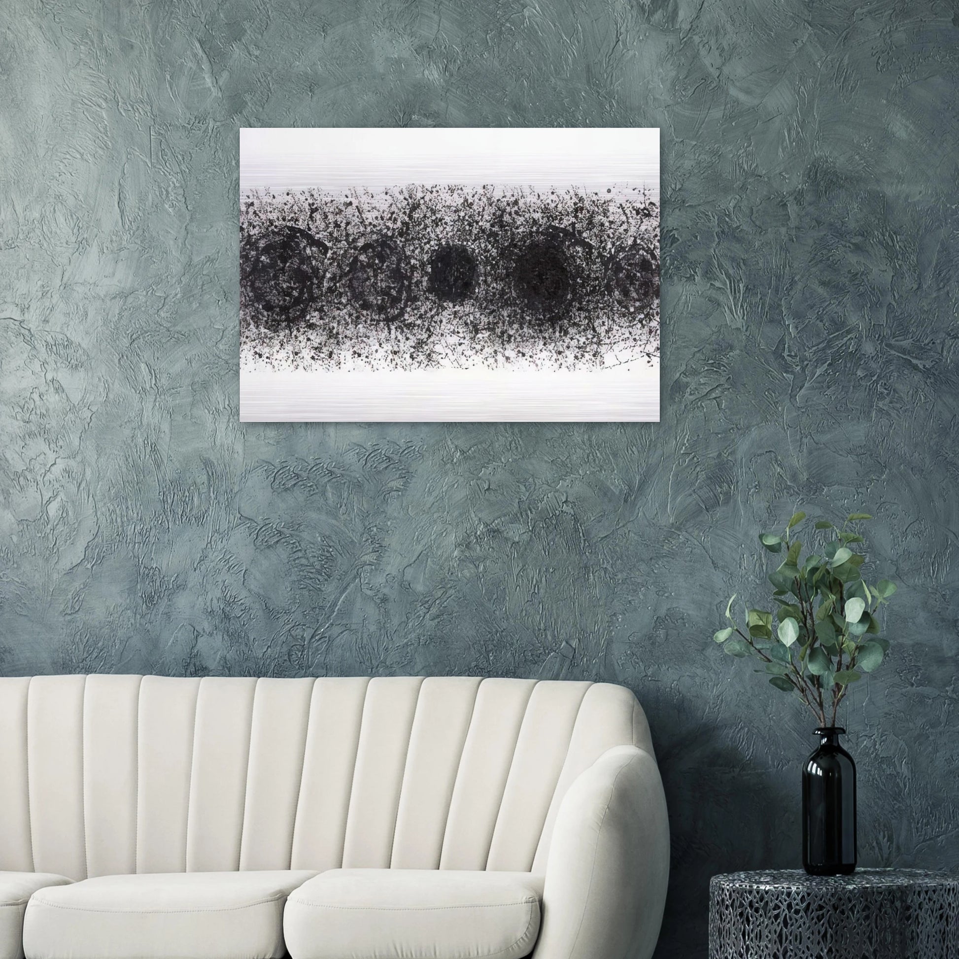 Straight Line of the Sun  L. L187  - Sam Francis Brushed Aluminum Print - 70x100 cm / 28x40 inches | Sam Francis Aluminum Print | Sam Francis Prints