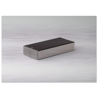 Double Ashtray Model No. 205A Cipro - 1974 - Bruno Munari Brushed Aluminum Print - 70x100 cm / 28x40 inches | Bruno Munari Aluminum Print | Bruno Munari Prints