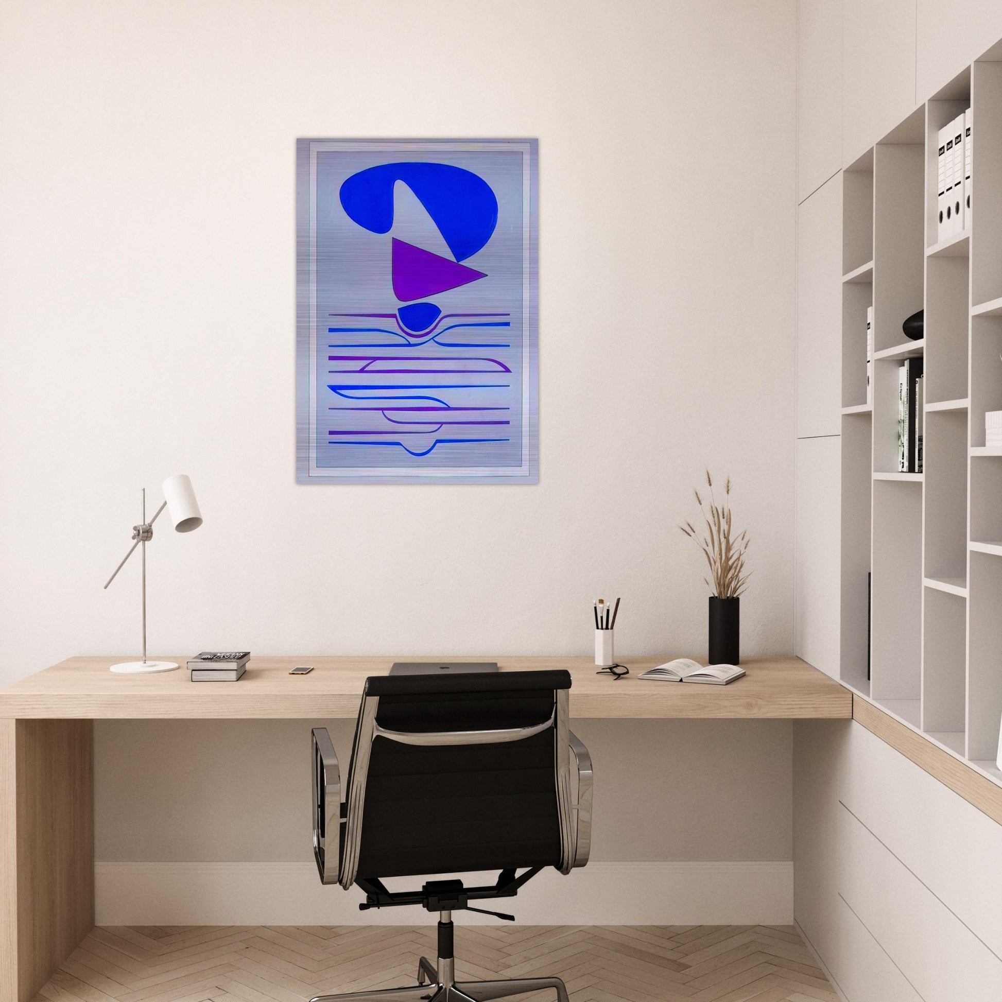 Kateau - 1953 - Victor Vasarely Brushed Aluminum Print - 70x100 cm / 28x40 inches | Victor Vasarely Aluminum Print | Victor Vasarely Prints