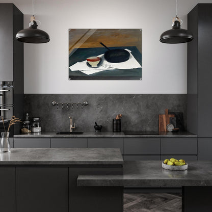 The Frying Pan - 1946 - William Scott Acrylic Print - 70x100 cm / 28x40″ inches | William Scott Wall Art | William Scott Prints