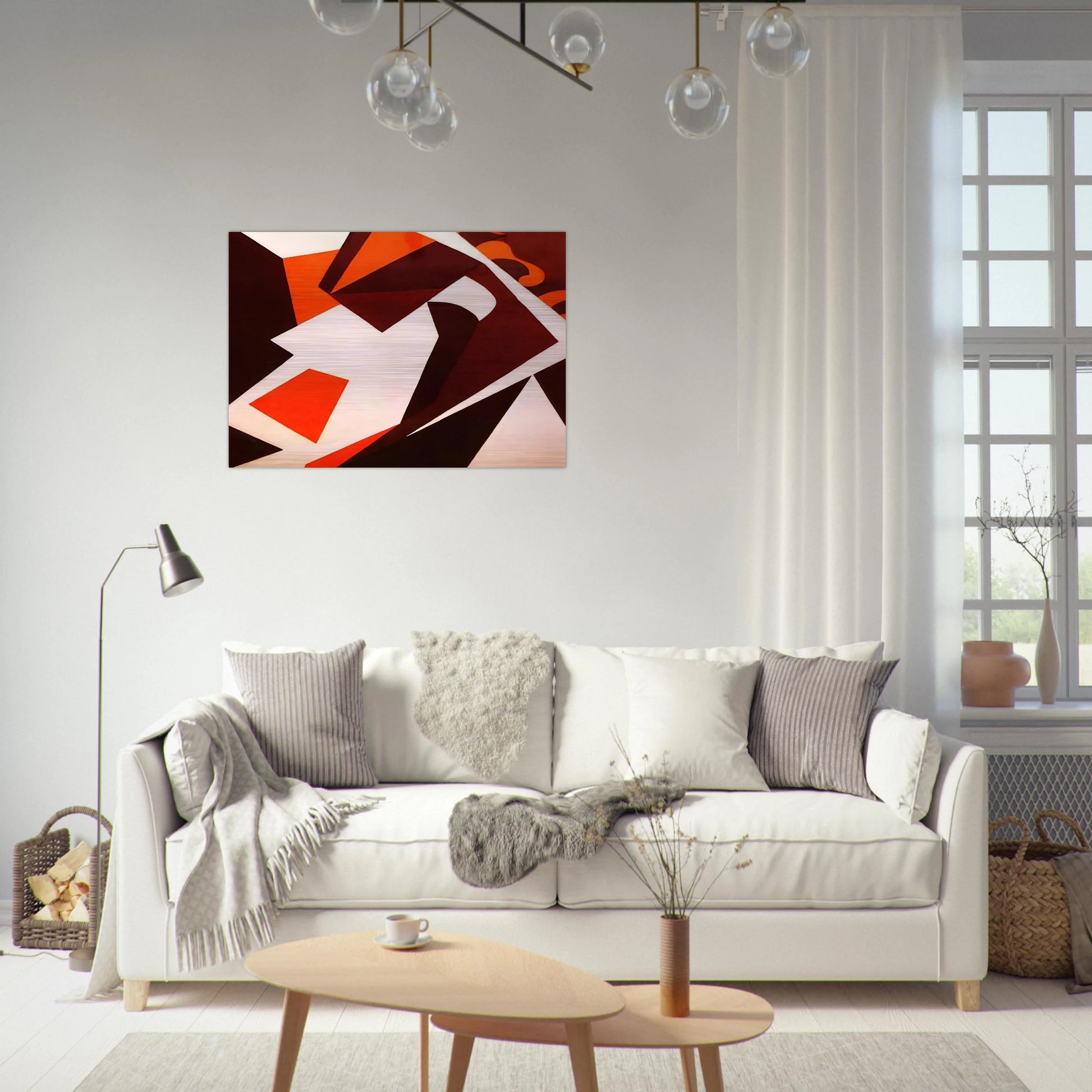 Geometric Forms - Jean Arp Brushed Aluminum Print - 70x100 cm / 28x40 inches | Jean Arp Aluminum Print | Jean Arp Prints