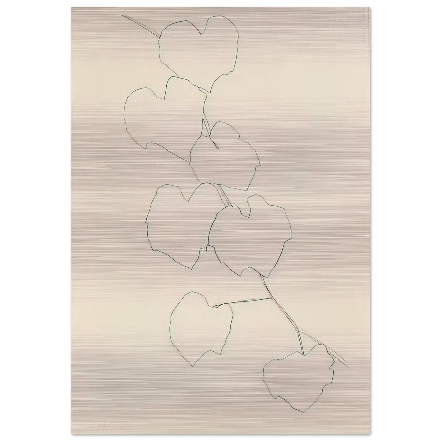 Grape Leaves II - Ellsworth Kelly Brushed Aluminum Print - 70x100 cm / 28x40 inches | Ellsworth Kelly Aluminum Print | Ellsworth Kelly Prints
