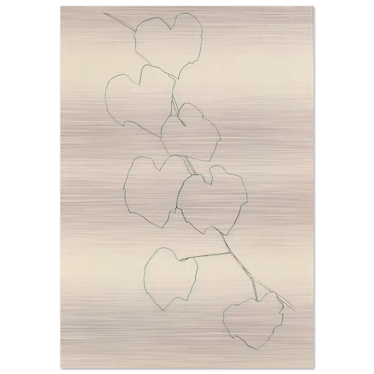Grape Leaves II - Ellsworth Kelly Brushed Aluminum Print - 70x100 cm / 28x40 inches | Ellsworth Kelly Aluminum Print | Ellsworth Kelly Prints