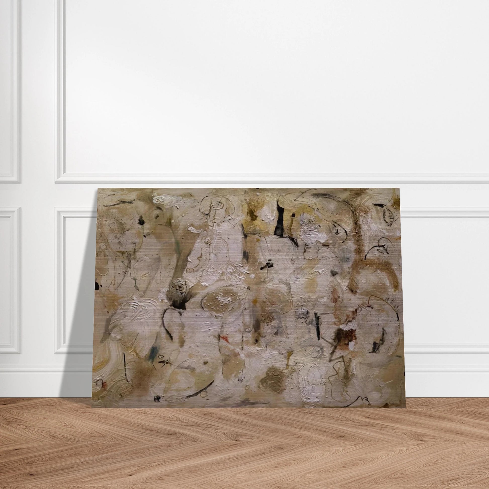 Painted on 21st Street - 1951 - Helen Frankenthaler Brushed Aluminum Print - 70x100 cm / 28x40 inches | Helen Frankenthaler Aluminum Print | Helen Frankenthaler Prints