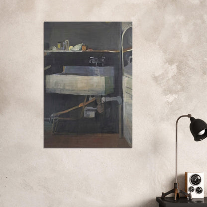 Corner of Studio – Sink - Richard Diebenkorn Brushed Aluminum Print - 70x100 cm / 28x40 inches | Richard Diebenkorn Aluminum Print | Richard Diebenkorn Prints