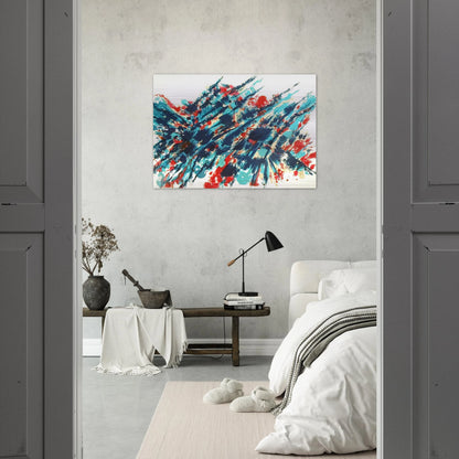 Le Sang et l’eau - 1978 - Alfred Manessier Brushed Aluminum Print - 70x100 cm / 28x40 inches | Alfred Manessier Aluminum Print | Alfred Manessier Prints
