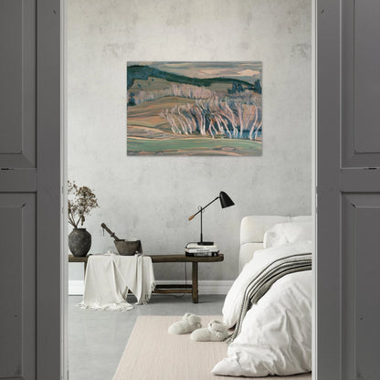 Spring, Caribou Country - 1949 - A.Y. Jackson Brushed Aluminum Print - 70x100 cm / 28x40 inches | A.Y. Jackson Aluminum Print | A.Y. Jackson Prints