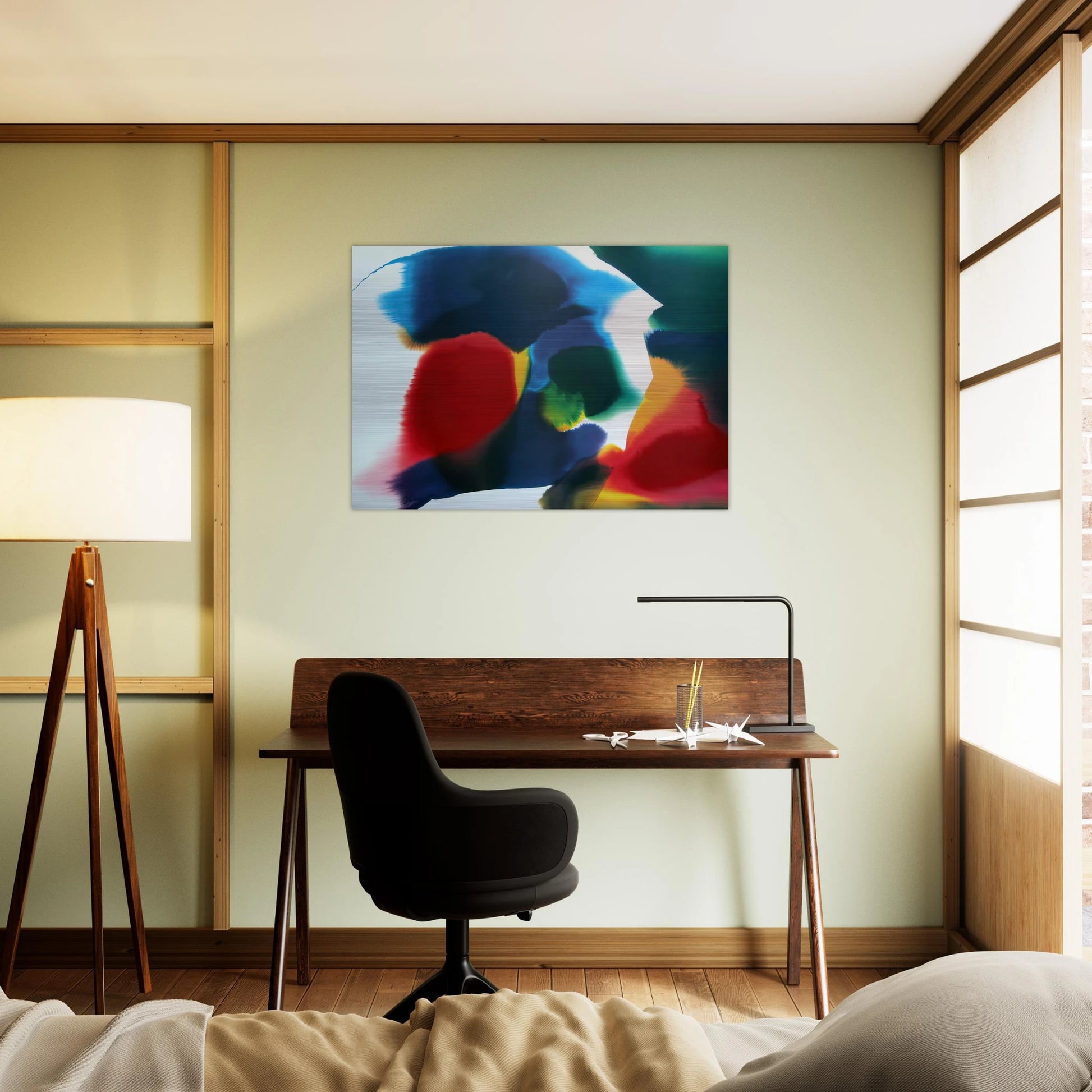 Phenomena Sherman Vortex - 1991 - Paul Jenkins Brushed Aluminum Print - 70x100 cm / 28x40 inches | Paul Jenkins Aluminum Print | Paul Jenkins Prints