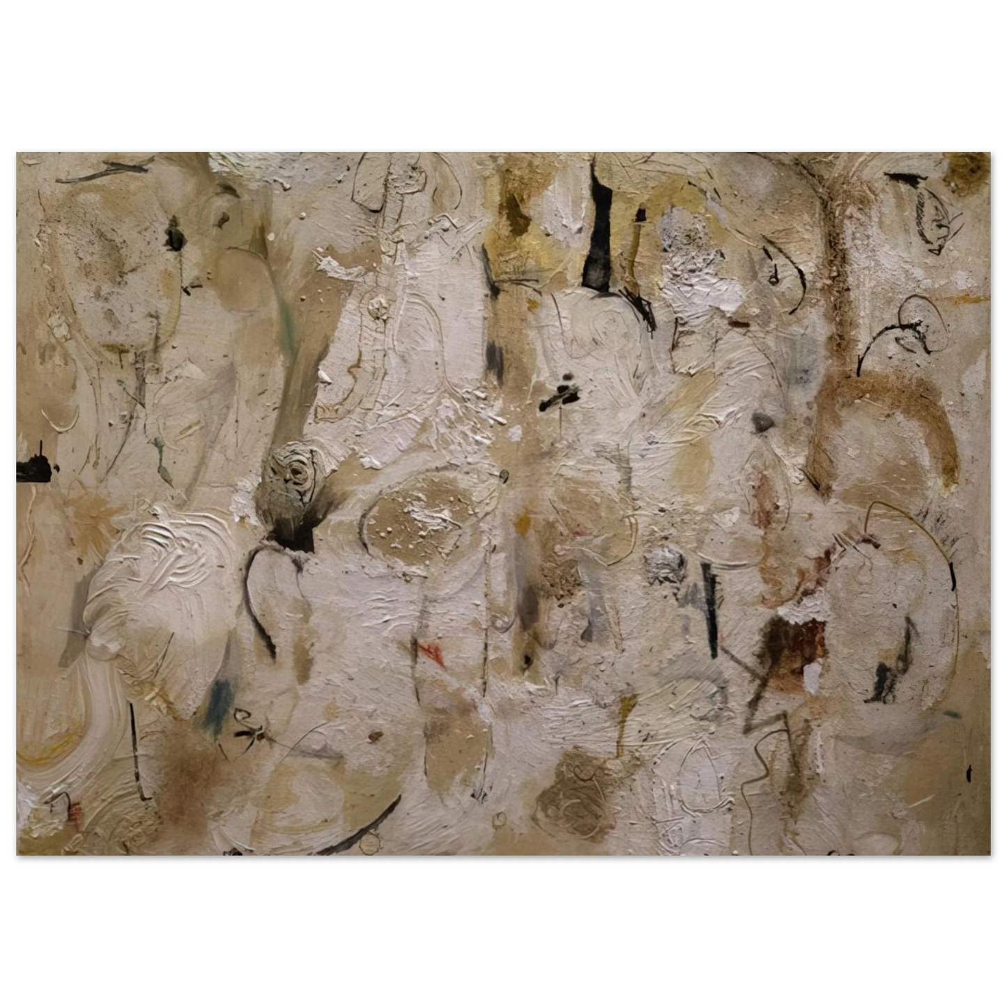 Helen Frankenthaler - Painted on 21st Street - 1951 Wall art - 15x20 cm / 6x8 inches - Premium Wooden Framed Poster With Fine Art Paper-canvas - Black frame