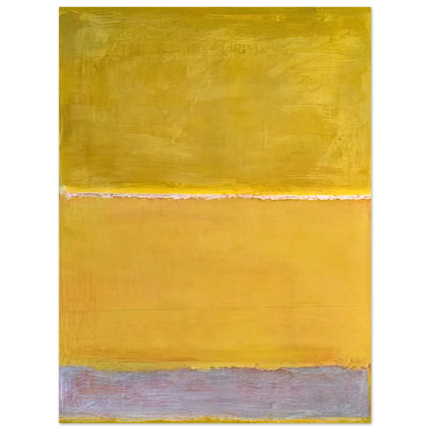 Mark Rothko - Untitled - 1952 Wall Art - 60x80 cm / 24x32 inches - Premium Wooden Framed Poster With Fine Art Paper - White frame