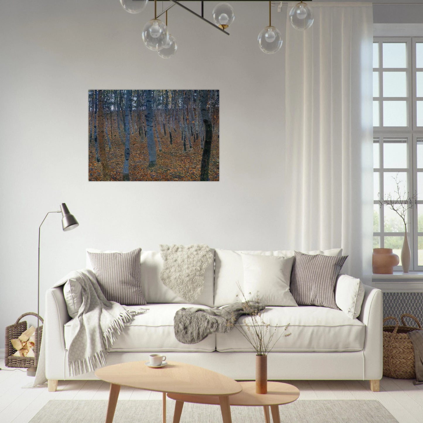 BEECH GROVE I - Gustav Klimt Brushed Aluminum Print - 70x100 cm / 28x40 inches | Gustav Klimt Aluminum Print | Gustav Klimt Prints