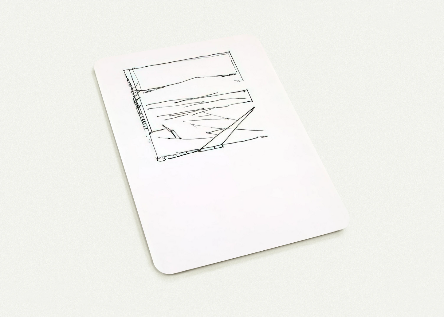 Greece Summer - 1974 By Brice Marden Pack of 10 Post Cards | Brice Marden Post Cards | A6 (10.5 x 14.8 cm) - 4.1 x 5.8 inches
