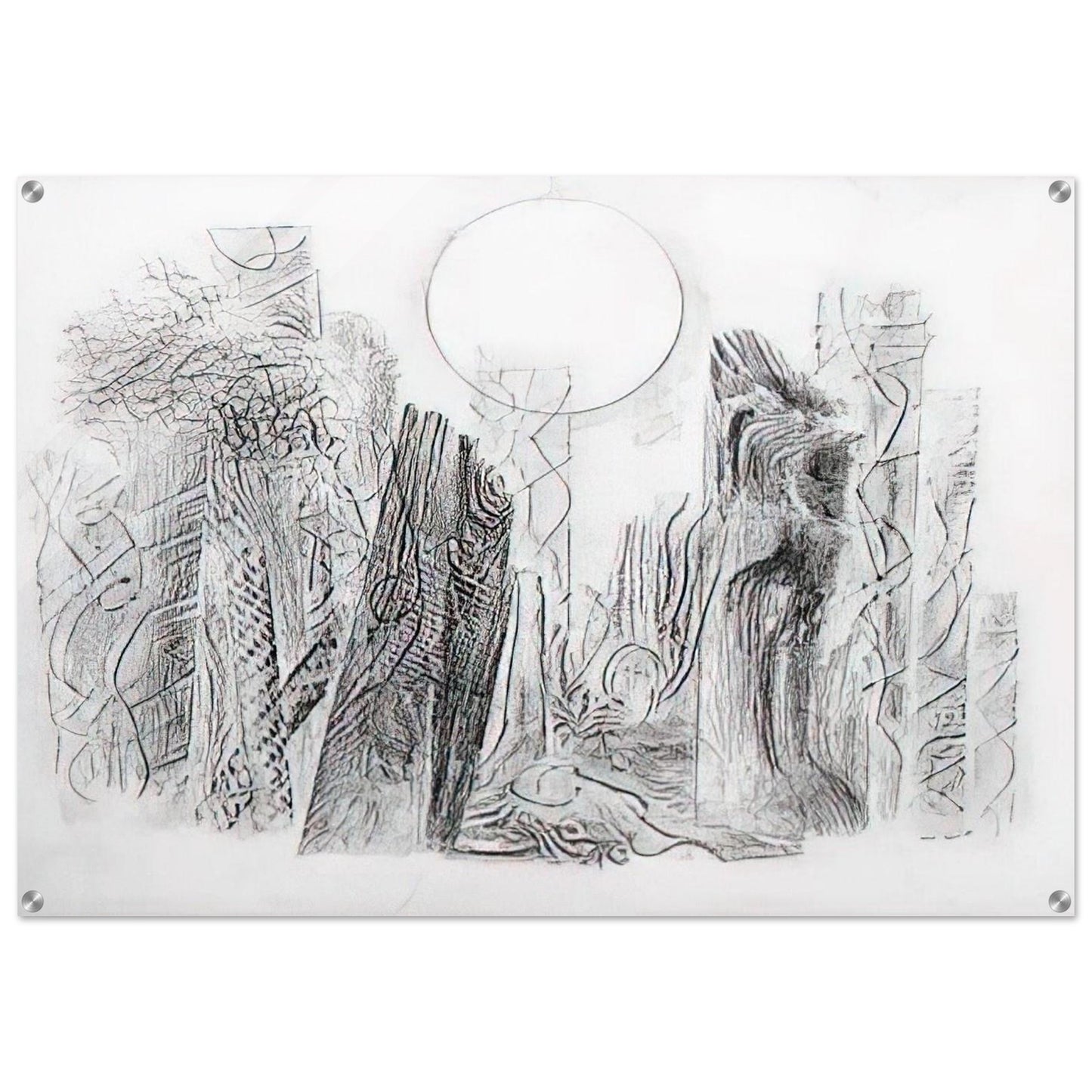 Petrified Forest - Max Ernst Acrylic Print - 70x100 cm / 28x40″ inches | Max Ernst Wall Art | Max Ernst Prints