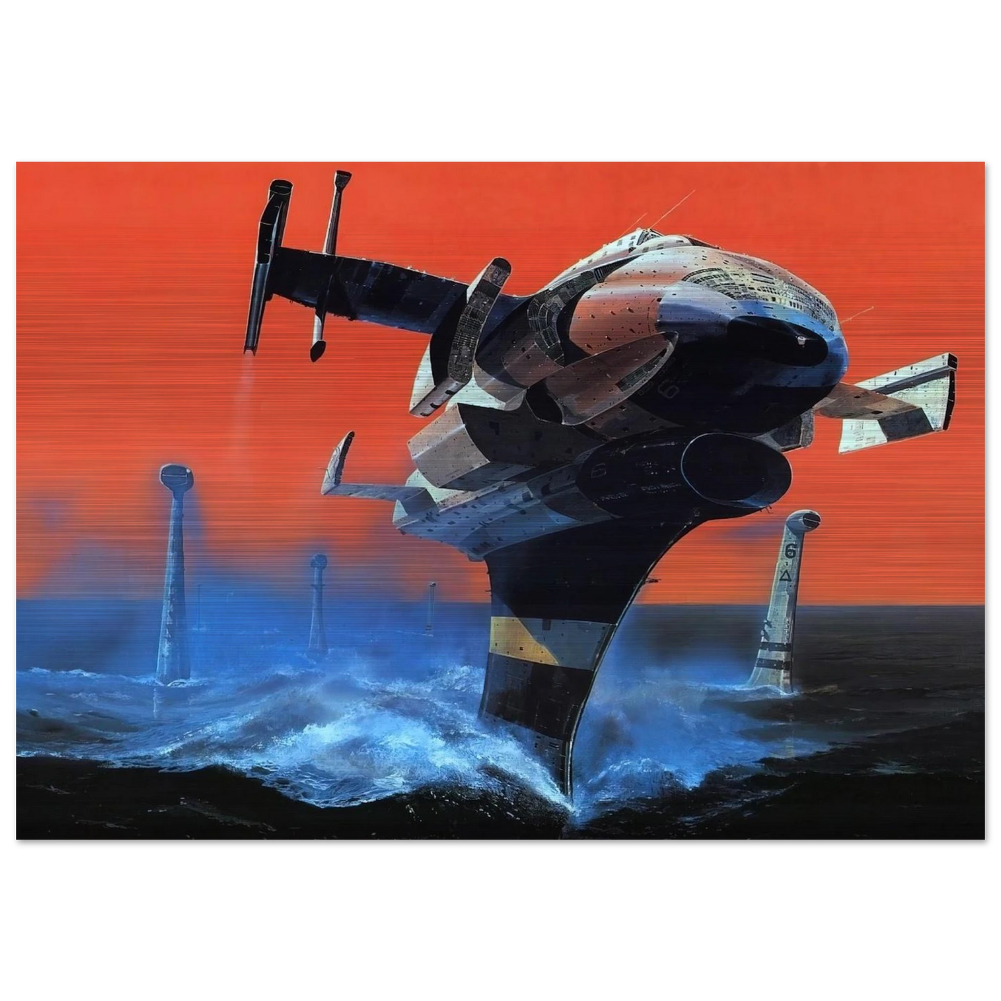Chris Foss - Chris Foss Brushed Aluminum Print - 70x100 cm / 28x40 inches | Chris Foss Aluminum Print | Chris Foss Prints