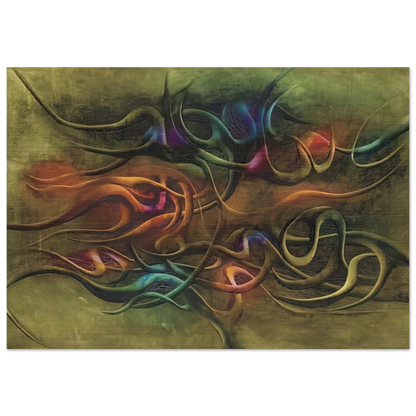 Peinture - Surrealism - Simon Hantai Brushed Aluminum Print - 70x100 cm / 28x40 inches | Simon Hantai Aluminum Print | Simon Hantai Prints