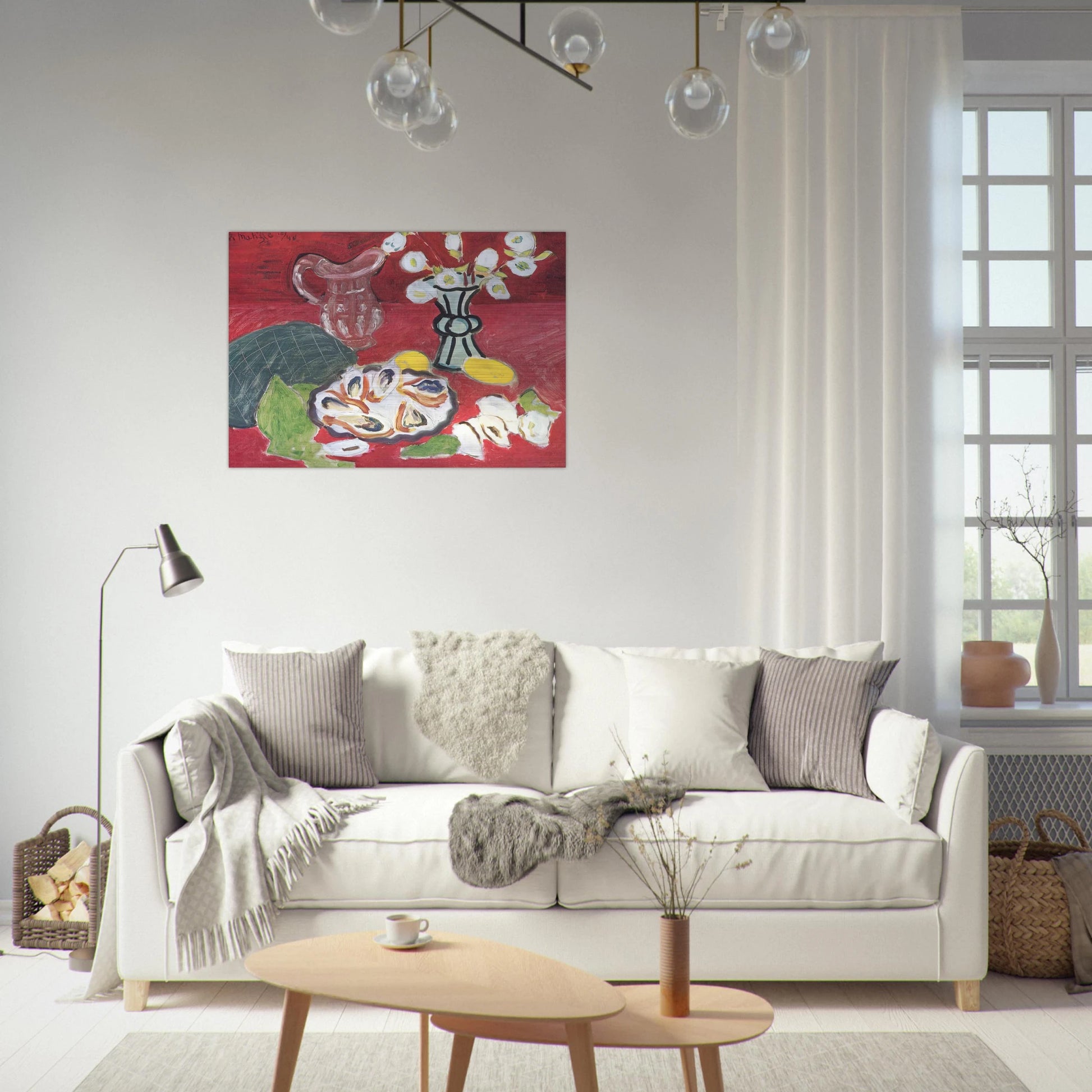 STILL LIFE WITH SHELLFISH 1940 - Henri Matisse Brushed Aluminum Print - 70x100 cm / 28x40 inches | Henri Matisse Aluminum Print | Henri Matisse Prints