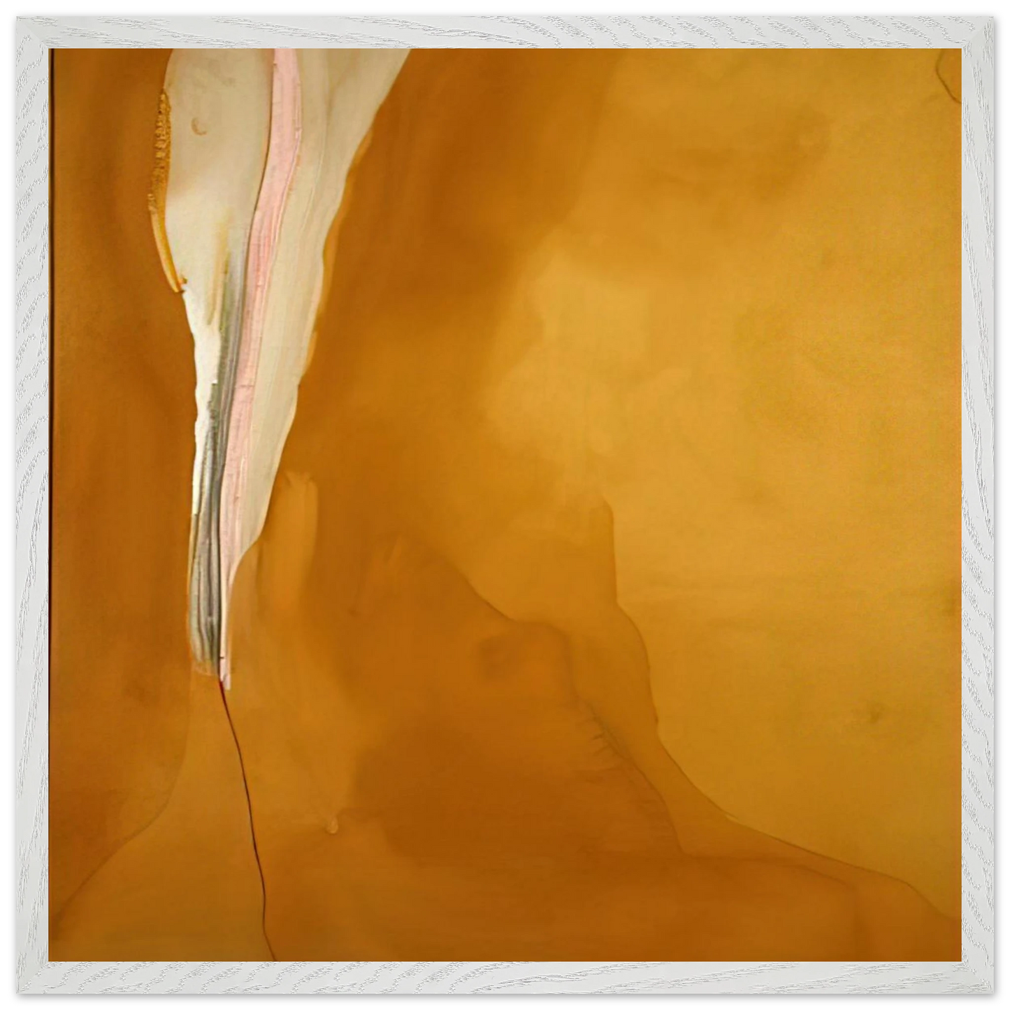 Helen Frankenthaler - Coral Wedge - 1972 Wall art - 70x100 cm / 28x40 inches - Premium Wooden Framed Poster With Fine Art Paper-canvas - Black frame
