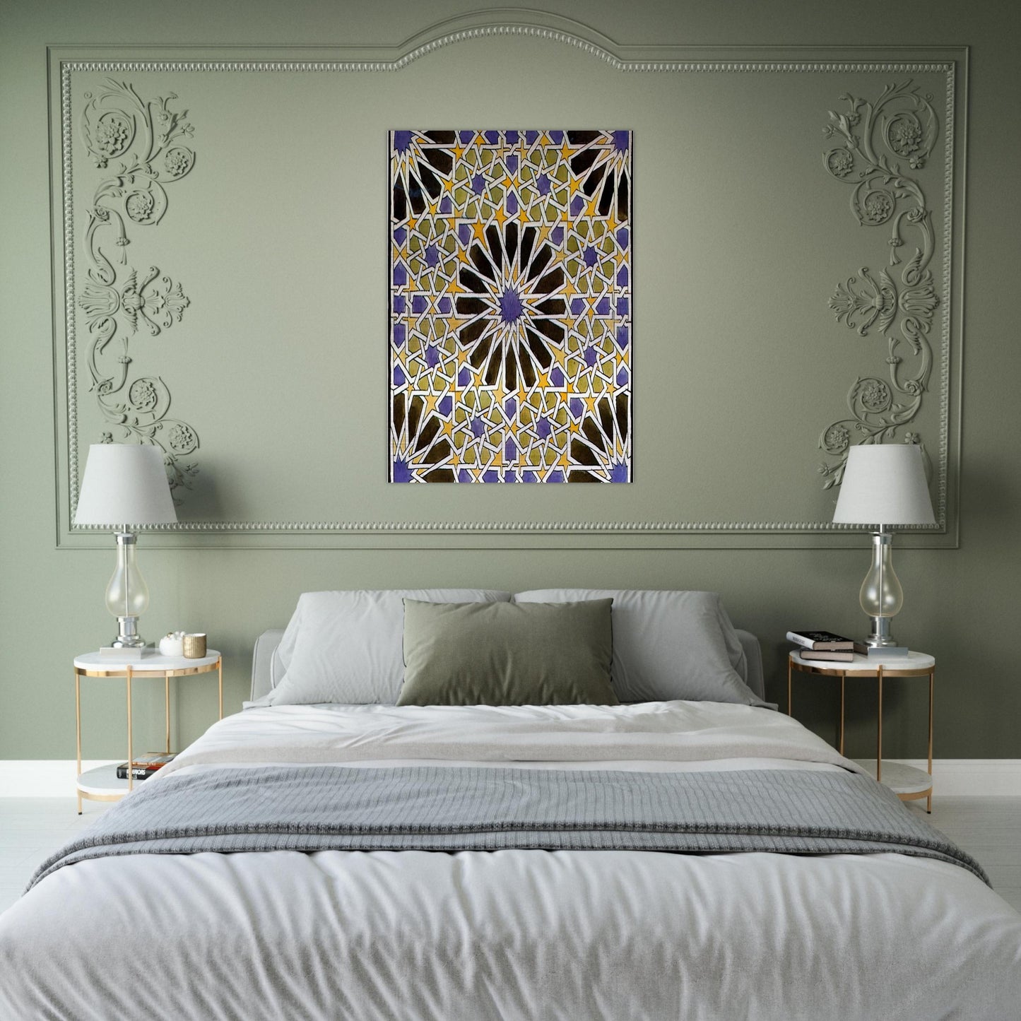 MURAL MOSAIC IN THE ALHAMBRA - MC Escher Brushed Aluminum Print - 70x100 cm / 28x40 inches | MC Escher Aluminum Print | MC Escher Prints