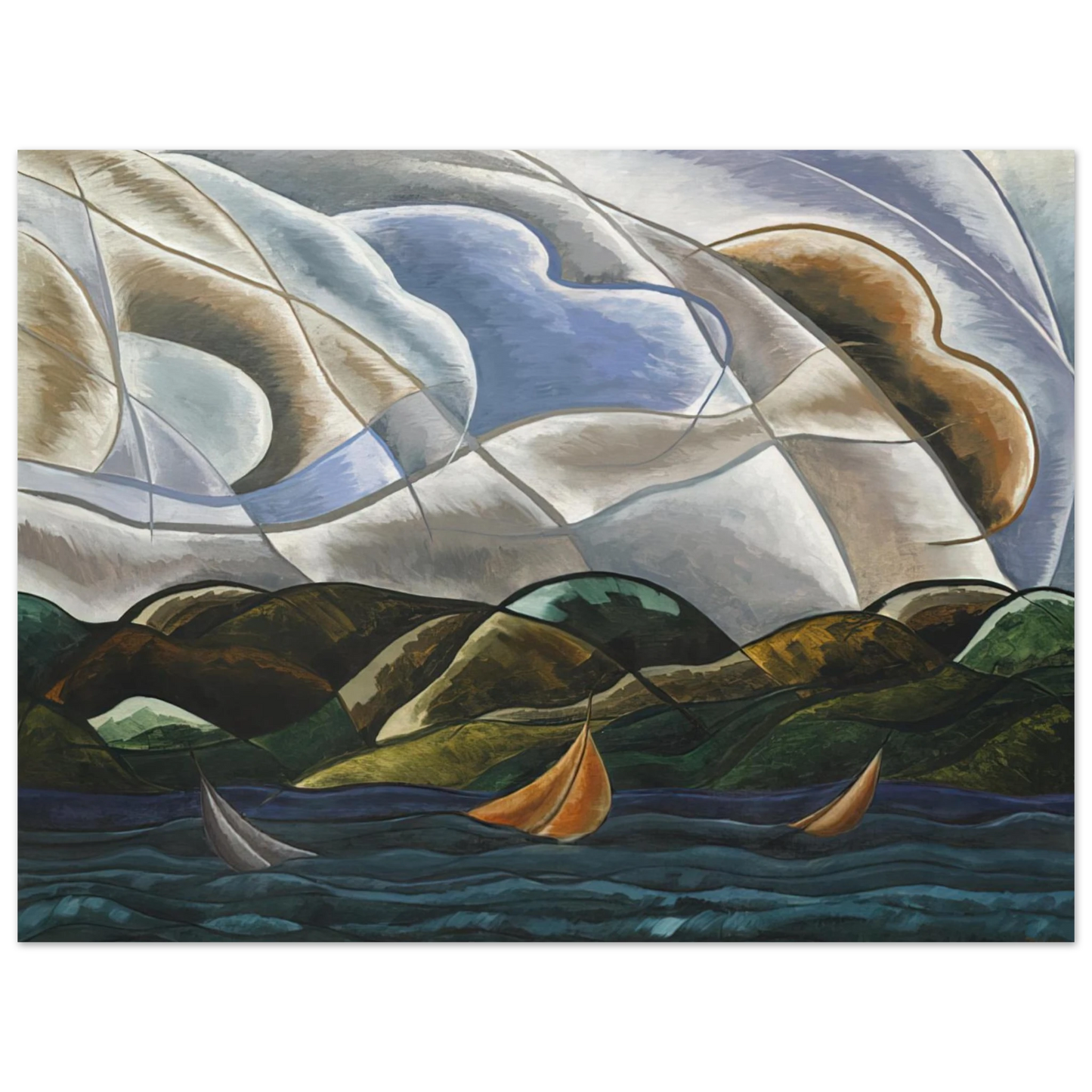 Arthur Dove - Clouds and Water - 1930  75x100 cm / 30x40inches Fine Art Poster