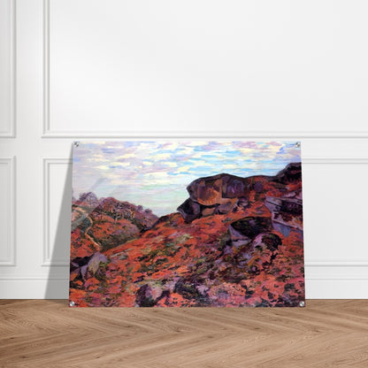 Crozant, les Monts Sedelle, matin - 1895 - Armand Guillaumin Acrylic Print - 70x100 cm / 28x40″ inches | Armand Guillaumin Wall Art | Armand Guillaumin Prints