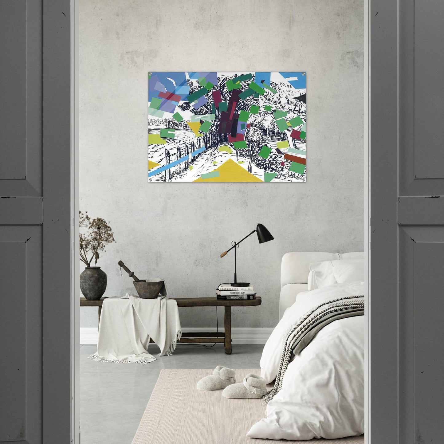 Polish Landscape - 2006 - Wojciech Fangor Acrylic Print - 70x100 cm / 28x40″ inches