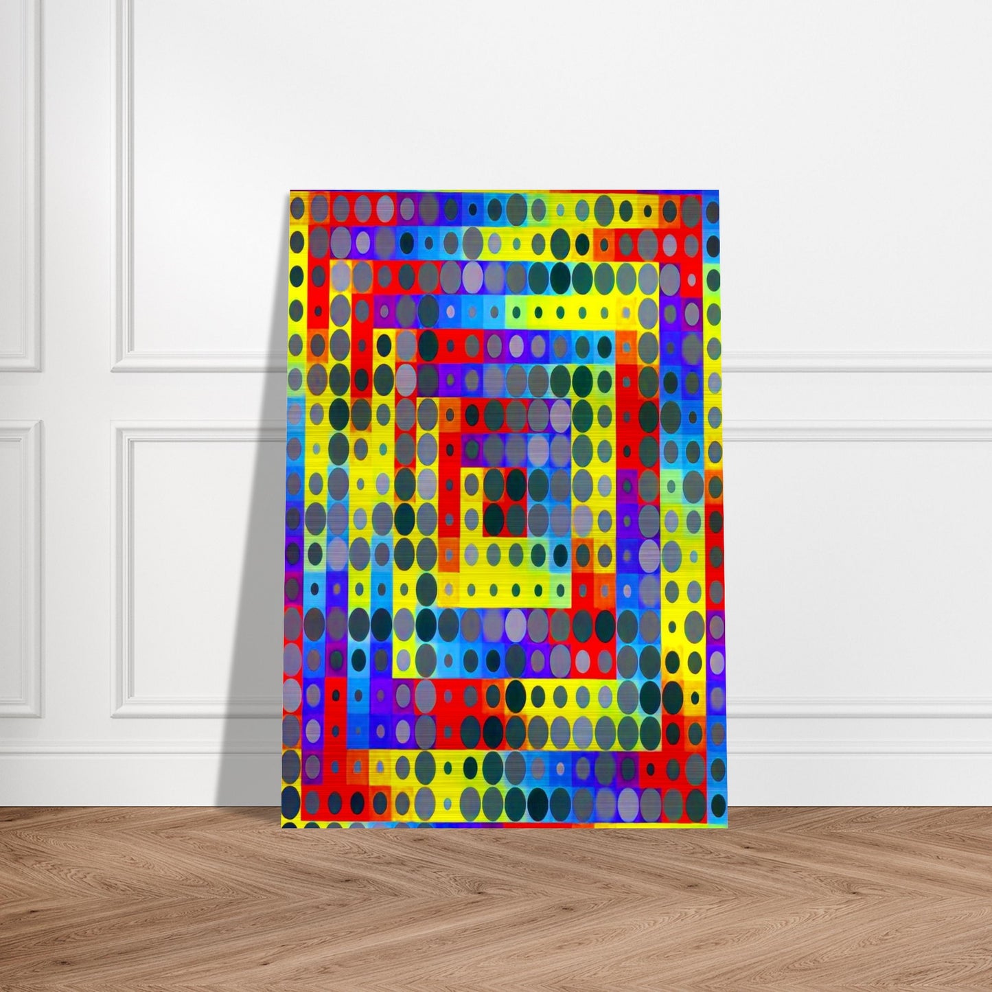 Orion Gris - 1969 - Victor Vasarely Brushed Aluminum Print - 70x100 cm / 28x40 inches | Victor Vasarely Aluminum Print | Victor Vasarely Prints
