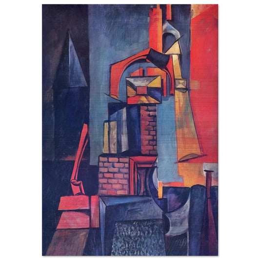 Towers - Max Ernst Brushed Aluminum Print - 70x100 cm / 28x40 inches | Max Ernst Aluminum Print | Max Ernst Prints
