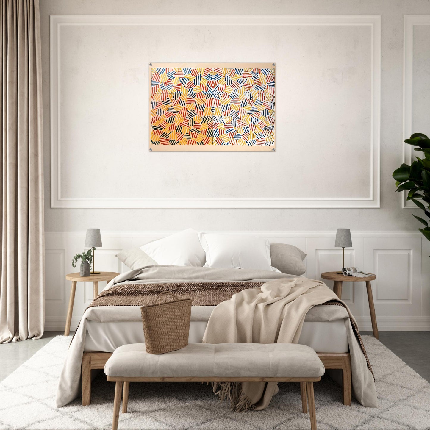 CORPSE AND MIRROR 1969 0 - Jasper Johns Acrylic Print - 70x100 cm / 28x40″ inches