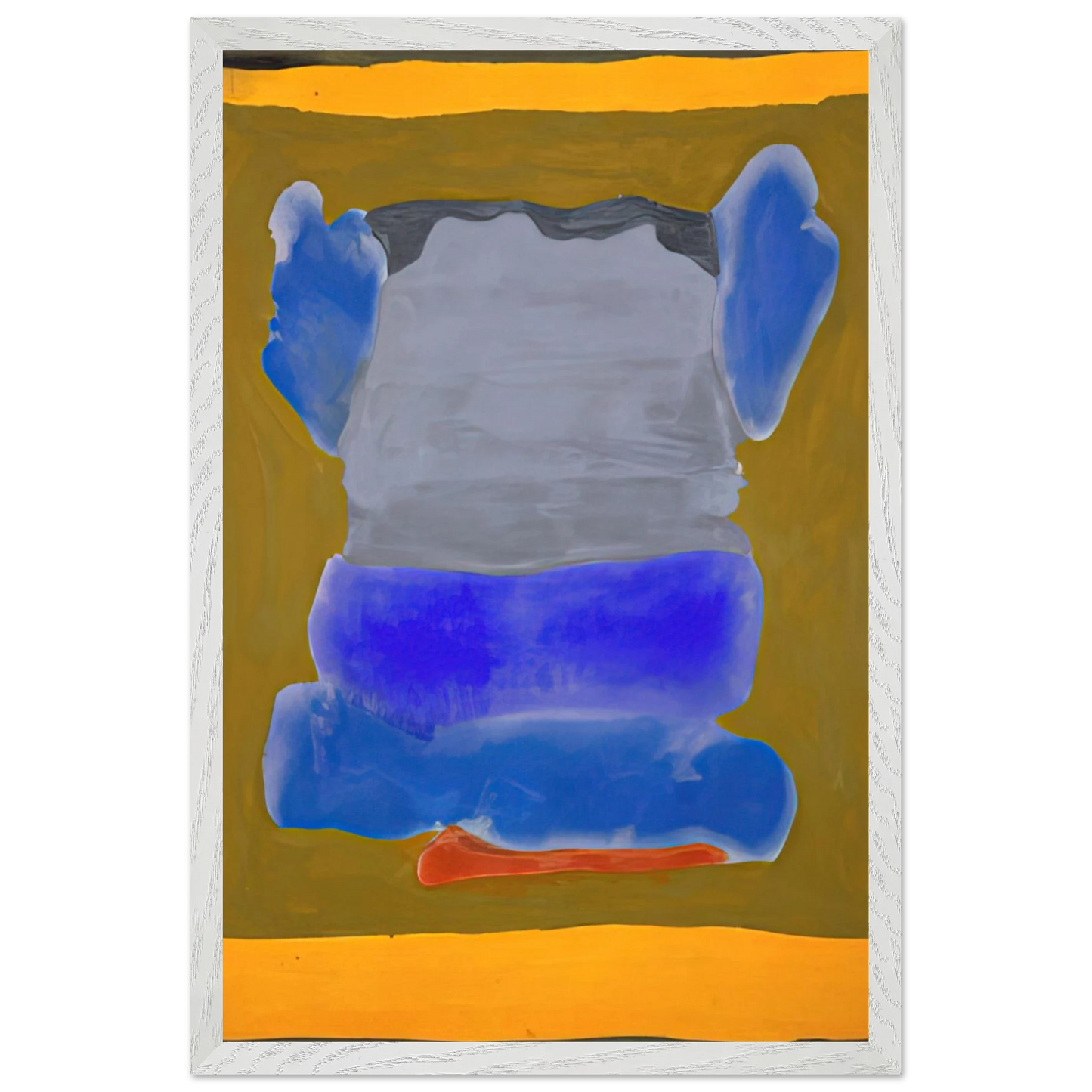 Helen Frankenthaler - Buddha s Court - 1964 Wall art - A1 (59.4 x 84.1  cm) - Premium Wooden Framed Poster With Fine Art Paper-canvas - Wood frame