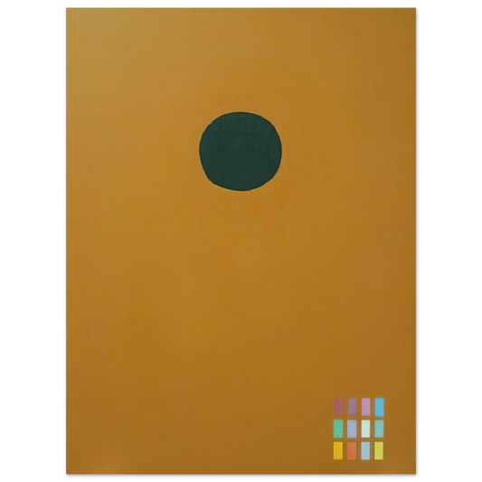 Adolph Gottlieb - Green Disc 72061 - 1972  75x100 cm / 30x40inches Fine Art Poster