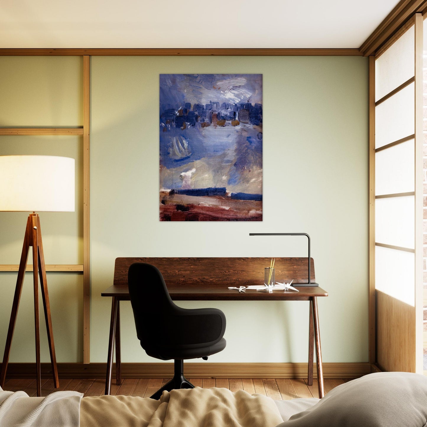 Wehawken Sequence - Abstract Art, Expressionism - John Marin Brushed Aluminum Print - 70x100 cm / 28x40 inches | John Marin Aluminum Print | John Marin Prints