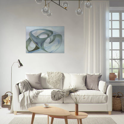 TOPOLOGICAL CONTORTION OF A FEMALE FIGURE - Salvador Dali Brushed Aluminum Print - 70x100 cm / 28x40 inches | Salvador Dali Aluminum Print | Salvador Dali Prints