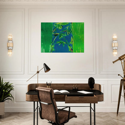 Early Summer - 1980 - Walasse Ting Brushed Aluminum Print - 70x100 cm / 28x40 inches | Walasse Ting Aluminum Print | Walasse Ting Prints