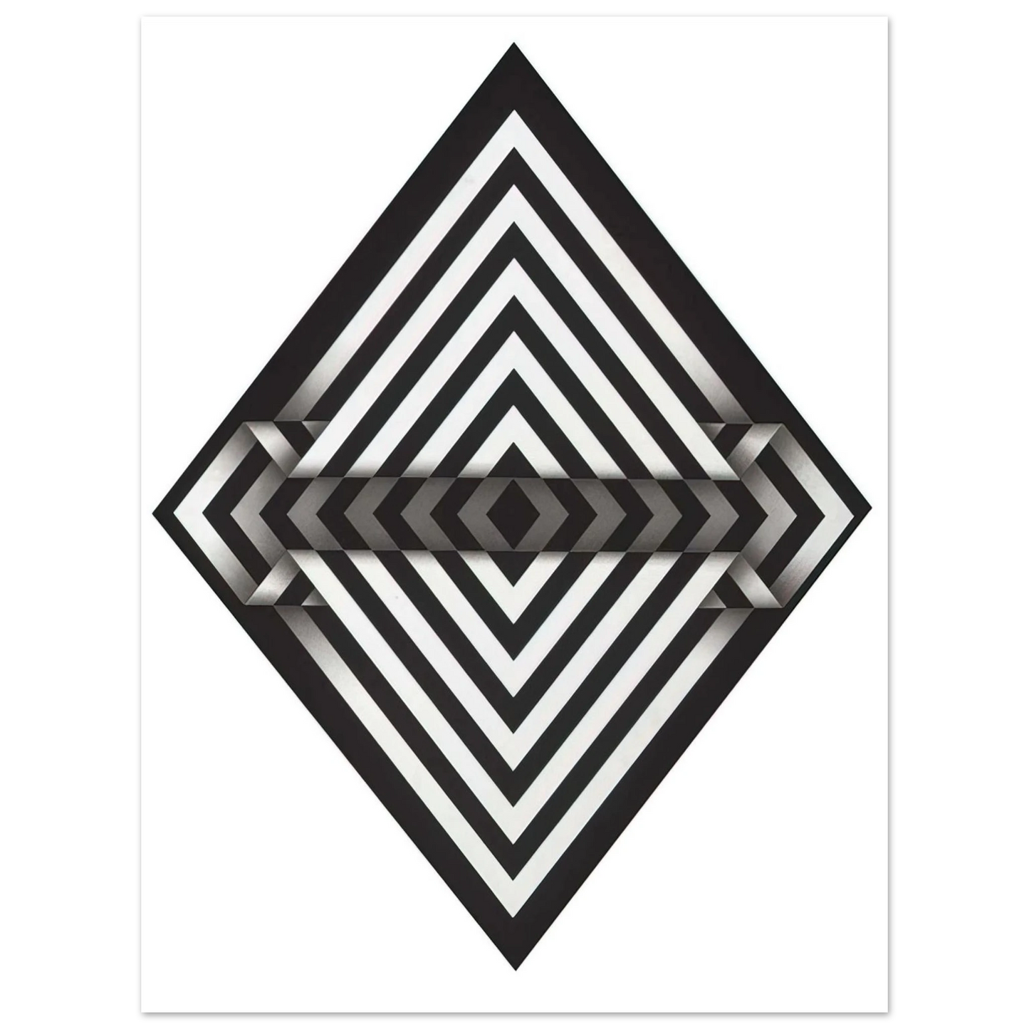 Omar Rayo - Panche I - 1970  75x100 cm / 30x40inches Fine Art Poster