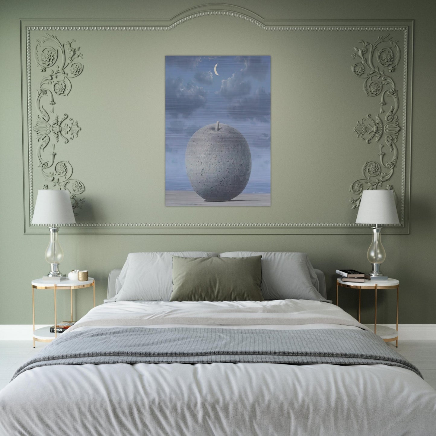 SOUVENIRS FROM TRAVEL 1963 - Rene Magritte Brushed Aluminum Print - 70x100 cm / 28x40 inches | Rene Magritte Aluminum Print | Rene Magritte Prints