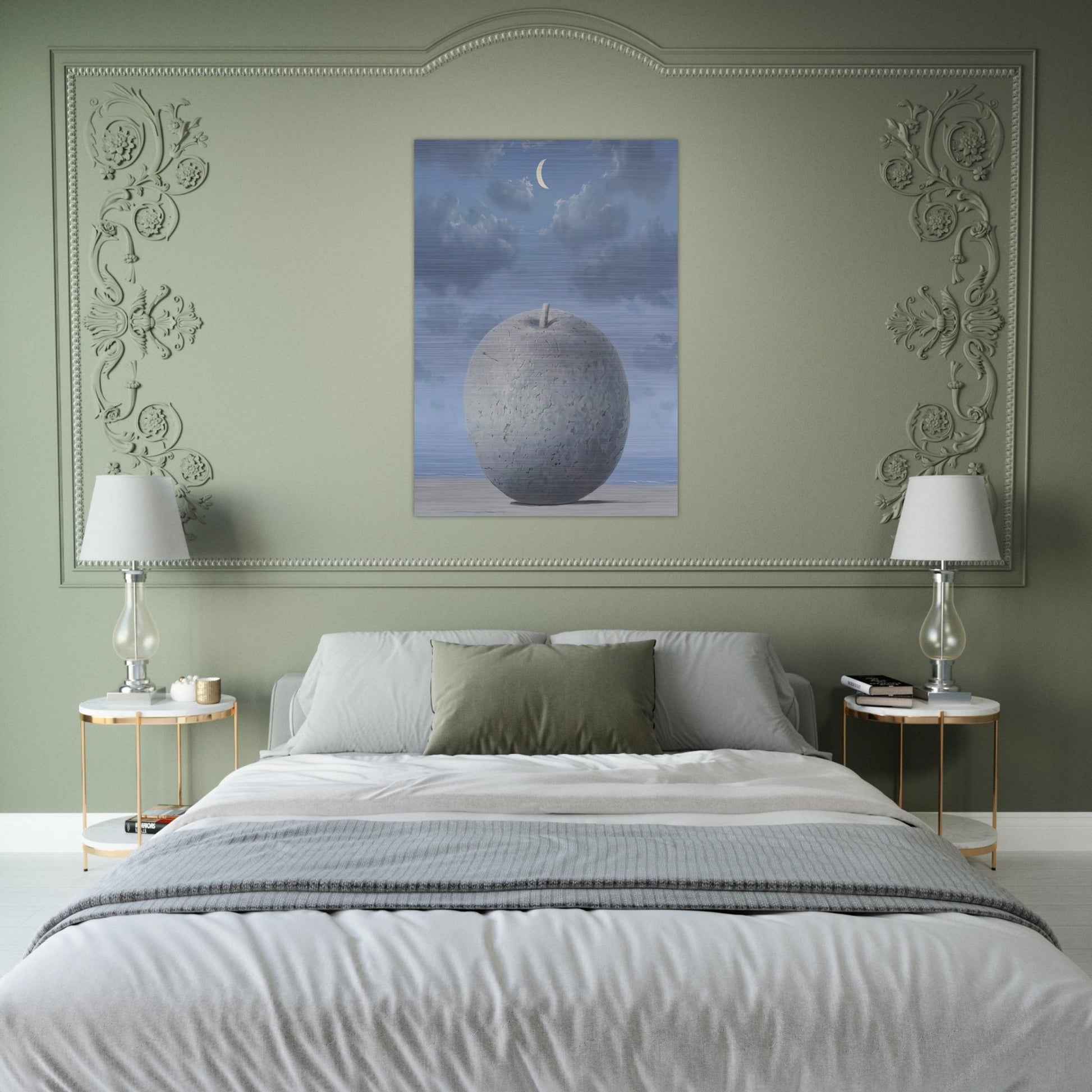 SOUVENIRS FROM TRAVEL 1963 - Rene Magritte Brushed Aluminum Print - 70x100 cm / 28x40 inches | Rene Magritte Aluminum Print | Rene Magritte Prints