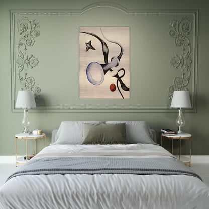 UNTITLED 1932 - Alexander Calder Brushed Aluminum Print - 70x100 cm / 28x40 inches | Alexander Calder Aluminum Print | Alexander Calder Prints