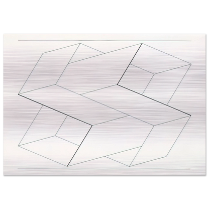 STRUCTURAL CONSTELLATION 1962 - Josef Albers Brushed Aluminum Print - 70x100 cm / 28x40 inches | Josef Albers Aluminum Print | Josef Albers Prints