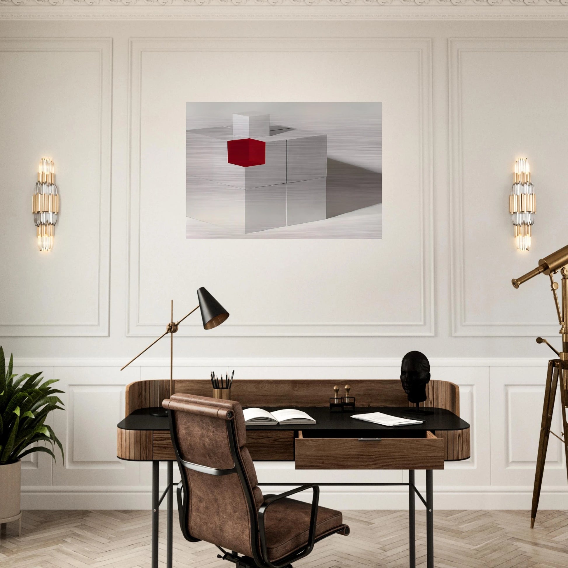Eye of Guara. # 6 - 1983 - Lygia Pape Brushed Aluminum Print - 70x100 cm / 28x40 inches | Lygia Pape Aluminum Print | Lygia Pape Prints