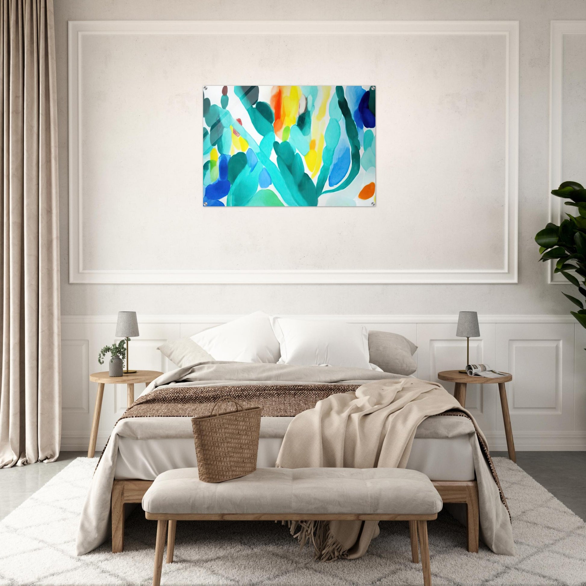 Green Swing - Alice Baber Acrylic Print - 70x100 cm / 28x40″ inches
