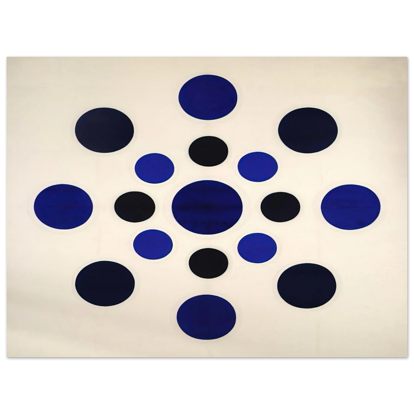 Thomas Downing - On Blue - 1963  75x100 cm / 30x40inches Fine Art Poster