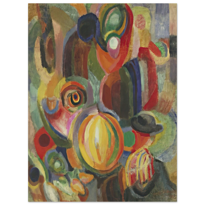 Sonia Delaunay - PORTUGUESE MARKET 1915  75x100 cm / 30x40inches Fine Art Poster